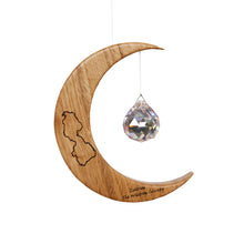 Artwood | Wild Rose County | Oak Medium Moon Suncatcher