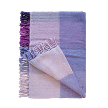 Cashmere Throw Purple Large Block