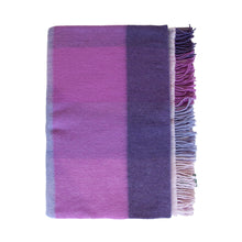 Cashmere Throw Purple Large Block