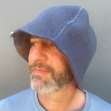 Sauna Hat Rust/ Light Blue