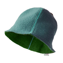 Sauna Hat Light Blue / Moss Green