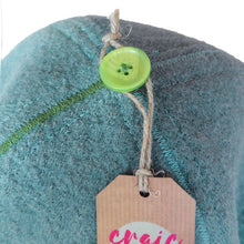 Sauna Hat Light Blue / Moss Green