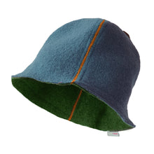 Sauna Hat Mid Blue / Moss Green