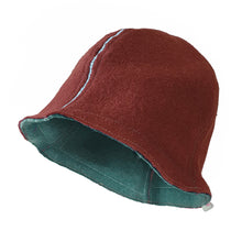 Sauna Hat Rust/ Light Blue