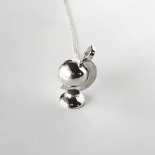 Spinning Globe Necklace Sterling Silver