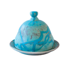 Turquoise Lidded Bowl/ Butter Dish