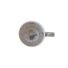 Turquoise & Cream Ceramic Espresso Mug
