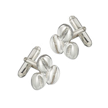 Silver Coffee Bean Cufflinks
