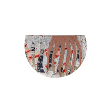Bláth Textile Brooch in Dove/Blush-Glimmer/Silver/Coral