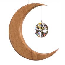 Artwood | Beech Large Moon Suncatcher | Sun Crystal