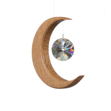 Artwood | Oak Medium Moon Suncatcher | Sun Crystal
