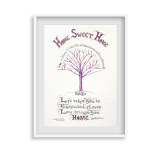 Home Sweet Home Calligraphy Print