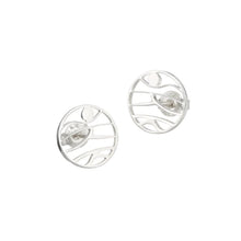 Irish Mountains Tiny Silver Stud Earrings