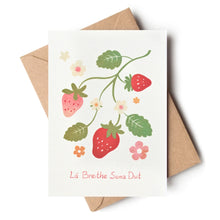 Lá Breithe Sona Duit - Strawberries Card