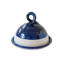 Blue & Cream Butter Dish