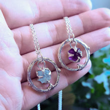 Aquamarine Halo Pendant