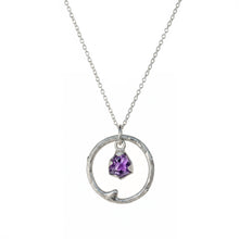 Amethyst Halo Pendant