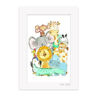 Zoo Animals Print