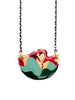 Tonn Sgraffito Necklace in red/olive/mint/rose-gold