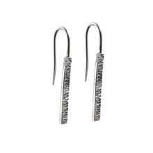 Stone & Sea Silver Straight Drop Earrings