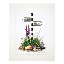 Canada - Ireland Road Sign Print