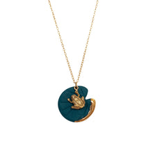 Frog on Lily Pad Necklace