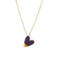 Shadow And Gold Heart Necklace
