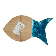 Fat Fish Shaped Cheese Board Resin Waves