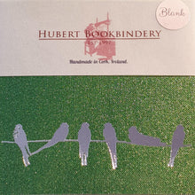 Birds on a Wire Green Softback Notebook