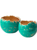 Teal Concrete Decorative Sphere Candle holder/ Planter