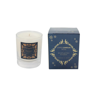 Mistletoe Kisses - Clear, Scented Candle with Luxury Box