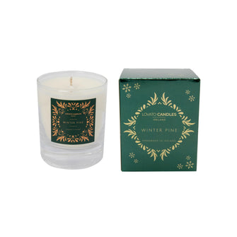 Winter Pine - Clear, Scented Candle with Luxury Box