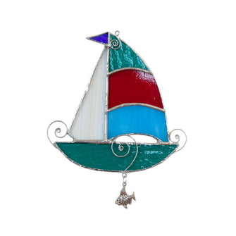 Sailing Boat - Stained Glass