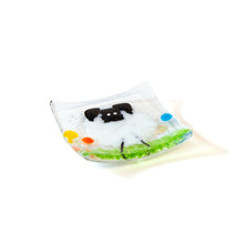 Fused Glass Sheep Trinket Dish