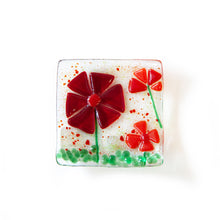 Red Flower Trinket Dish