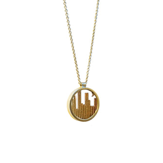 Skyline 'Gold Looking Glass' Pendant