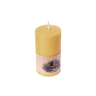 Beeswax Candle Short Large