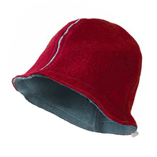 Sauna Hat Red / Light Blue