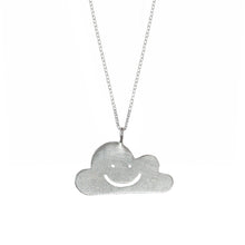 Smiley Cloud Necklace Sterling Silver