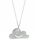 Smiley Cloud Necklace Sterling Silver