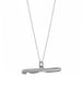 Crochet Hook Necklace Sterling Silver