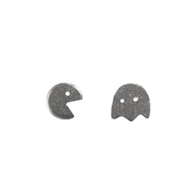 Pacman Ear Studs Sterling Silver