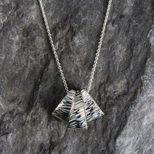 Stone & Sea Silver Triple Pendant