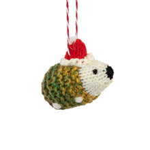 Festive Hedgehog Knitted Tree Ornament