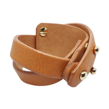 Arch Leather Bracelet - Sand