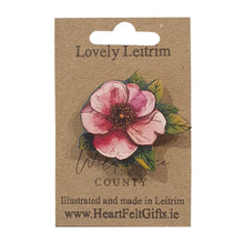 Lovely Leitrim Wild Rose Brooch