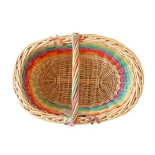 Rainbow Oval Basket
