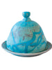 Turquoise Lidded Bowl/ Butter Dish