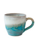 Turquoise & Cream Ceramic Coffee Mug