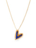 'Something Blue' - Wedgewood Blue And Gold Heart Necklace